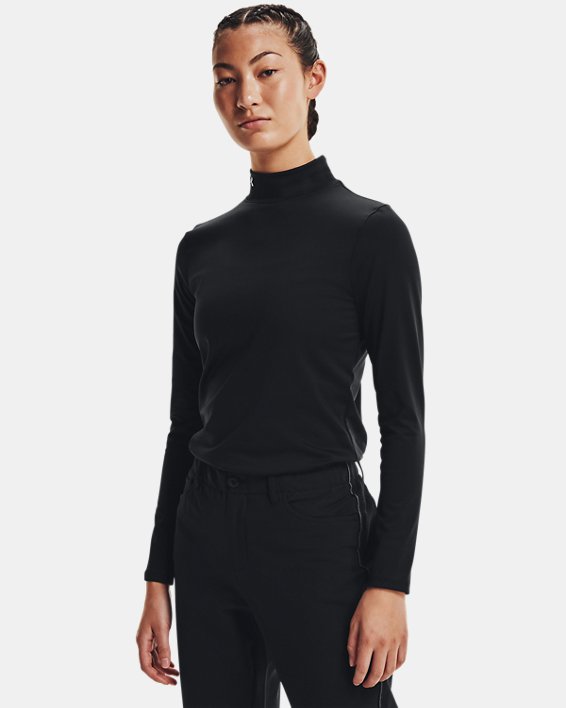 Camiseta de golf de manga larga ColdGear® Infrared Storm para mujer, Black, pdpMainDesktop image number 0